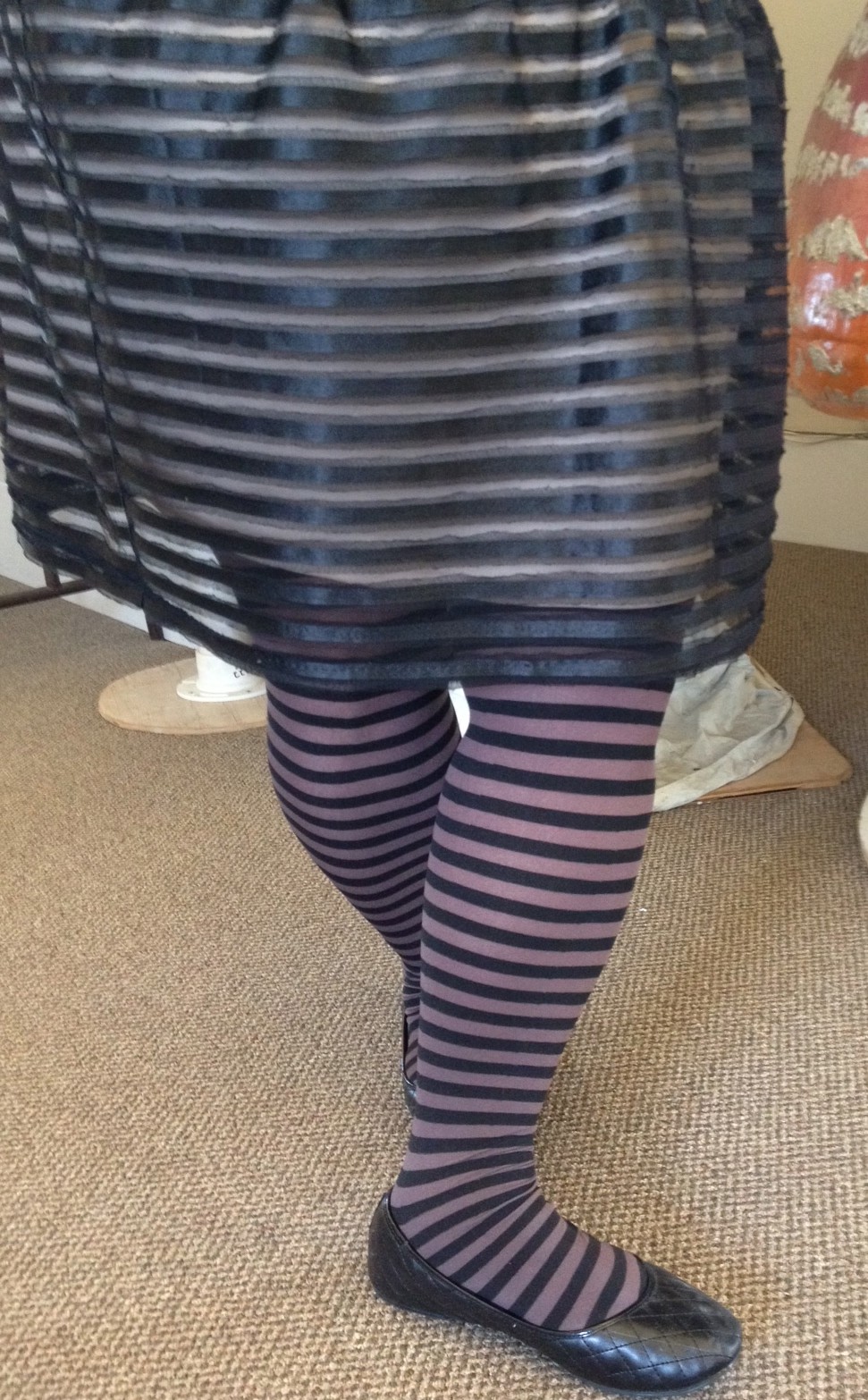 striped high waisted leggings